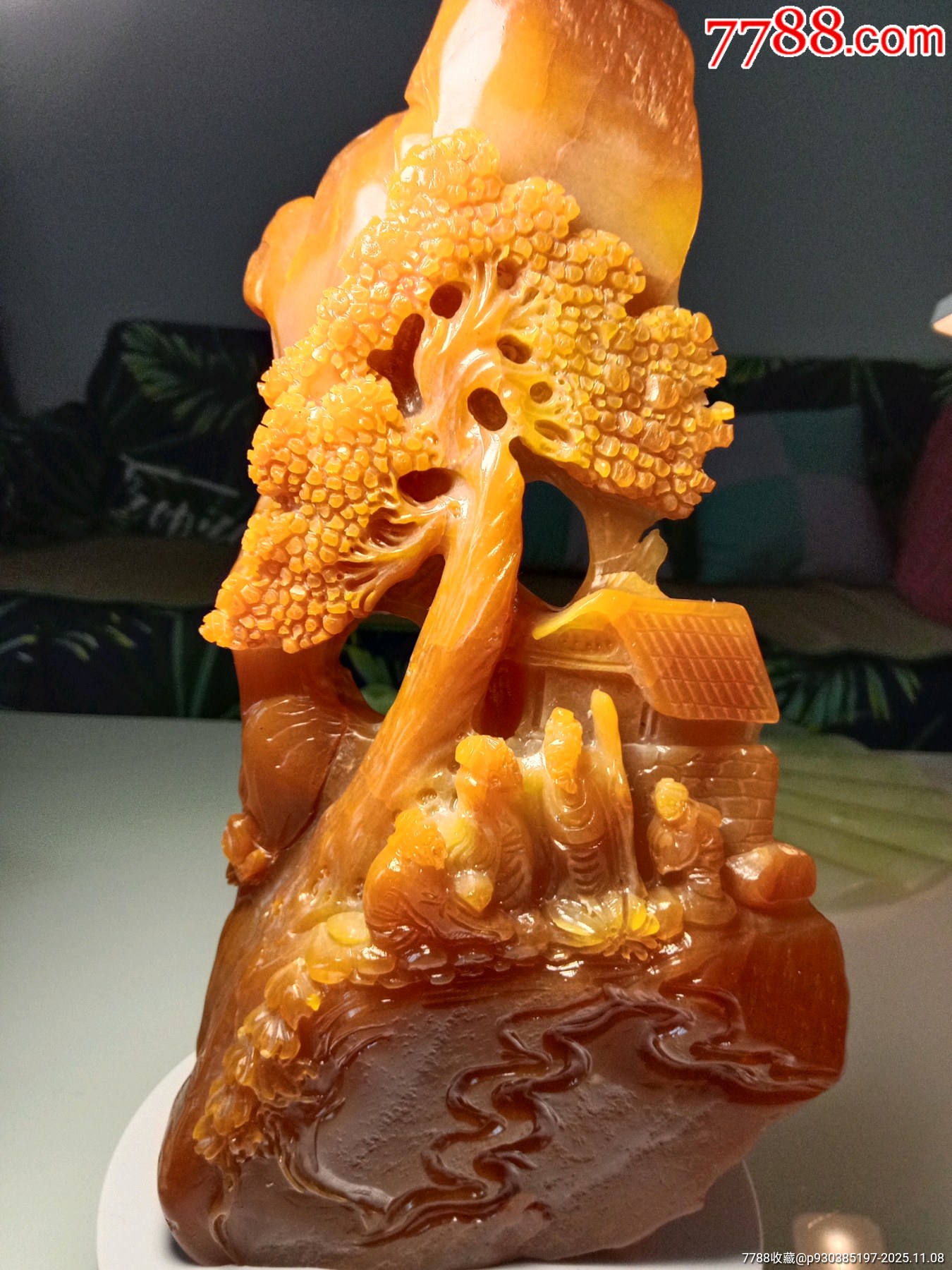 丹东玉石人物摆件~四君子-寿山石-7788巴林石