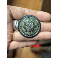 清代銀帽花一個（實價）偏遠到付(se109300687)