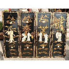 清代镶嵌螺钿木插屏_木屏风_雷雷的店【7788旧书网】