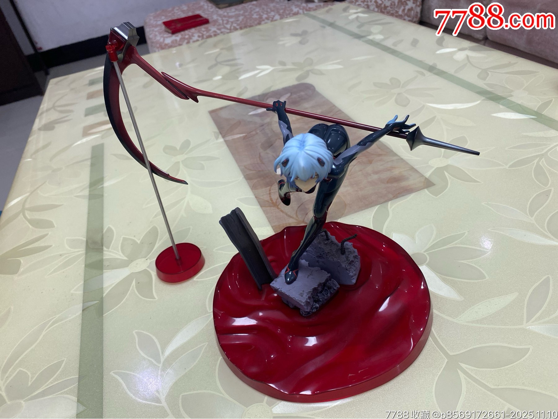 绫波丽镰刀手办。带原盒。包真！_手办_淘书吧【7788收藏__收藏热线】