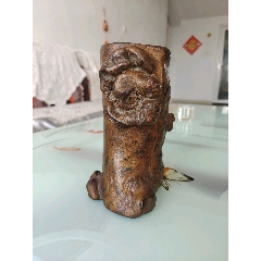 明代竹雕笔筒_笔筒/笔洗/笔具_玩珍阁收藏【7788旧书网】