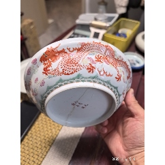 清代同治光绪时期年制（300件粉彩人物大瓶）一眼开门高度29厘米有线有
