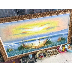 牡丹绽放.花开富贵._油画原画_雅园纸品【7788红宝书】