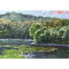 牡丹绽放.花开富贵._油画原画_雅园纸品【7788红宝书】