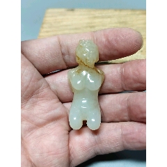 32克明清时期兽面纹和田玉玉牌子一个-和田玉-7788红宝书