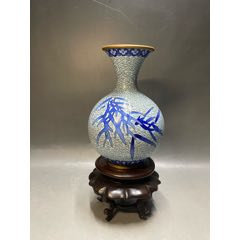 出口创汇时期｜景泰蓝｜铜胎掐丝珐琅｜花鸟赏瓶｜工艺精湛｜礼品_其他