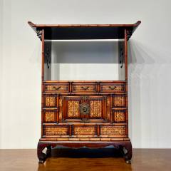 古董老黄花梨家具传世清代海南黄花梨书柜亮阁柜面条柜明清家具-木柜/木