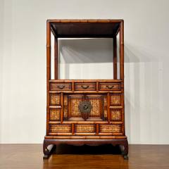 古董老黄花梨家具传世清代海南黄花梨书柜亮阁柜面条柜明清家具-木柜/木