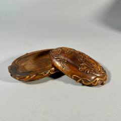 老黄花梨木箱古董老家具清代黄花梨海黄满雕龙纹超大书箱明清家具-木盒