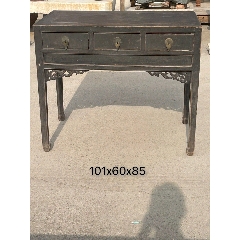 古董老黄花梨家具传世清代海南黄花梨独板平头案大条案明清家具_木桌/几