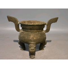 清代“宣”字款厚重小香炉一尊_铜炉_醉古轩【7788集邮集卡】