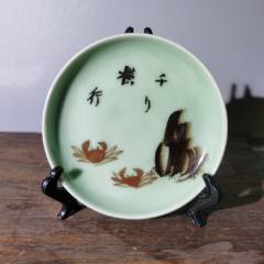 同治粉彩蝶恋花碗古玩古董收藏青花粉彩浅绛彩刻瓷单色釉-彩绘瓷/彩瓷