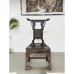 老黄花梨家具古董老木器清代海黄插屏风多宝阁博古架明清老家具_木架