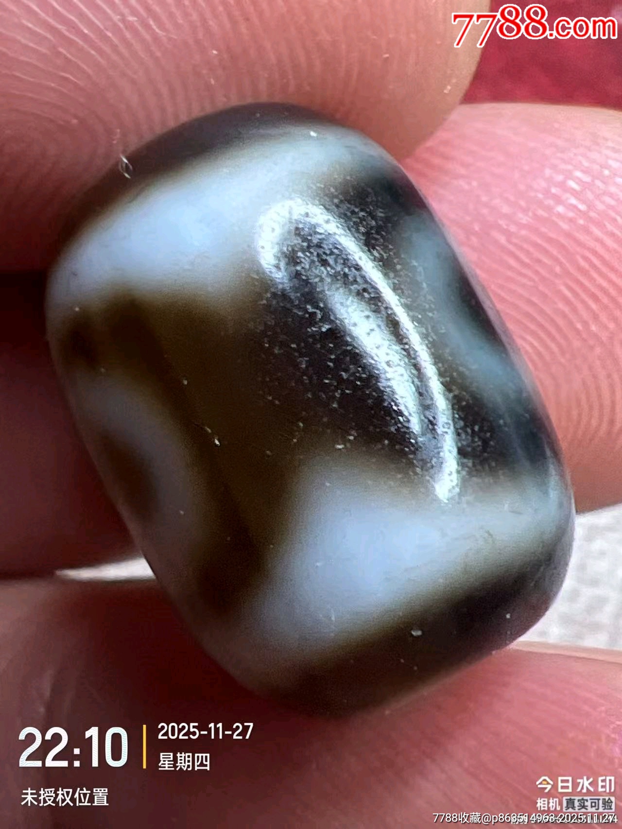 藏传爆老三眼达洛老天珠_天珠_图片收藏_回收价格_7788相机收藏