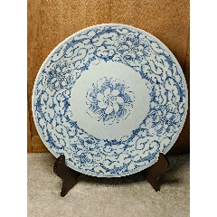 清代青花双龙戏珠纹大香炉，-青花瓷-7788旧书网