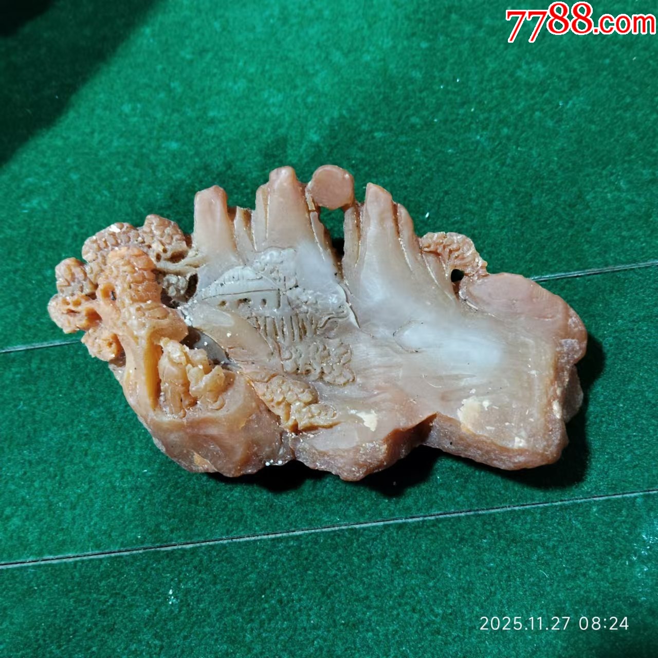 高5长13宽3厘米，纯手工雕刻，保证天然玉石雕山水人物，包邮_寿山石_