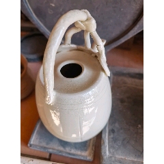 唐代，白釉执壶-单色白瓷-7788红宝书