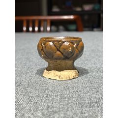 清代光绪仿康熙「虎皮三彩」文房水盂/水呈_花釉/窑变瓷_图片收藏_回收