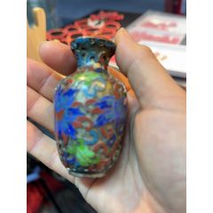 景泰蓝小花瓶-景泰蓝/珐琅-7788红宝书