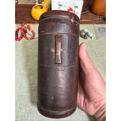 清代老竹编针线盒盖子编了四个字福寿山海_竹篮/竹筐/竹盒_老字号古玩店