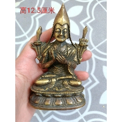 铜鎏金观音。_铜像/铜佛像_缘分古玩店【7788旧书网】