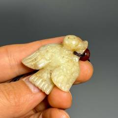古董老和田玉古玉老玉传世清代新疆和田玉籽料烟嘴古代艺术品老货-和田