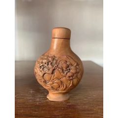 民国鸡油黄老琉璃鼻烟壶_鼻烟壶_产地图片_收藏价值_7788奇石收藏