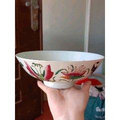 老瓷器清朝官窑底款大清同治年制三蝠捧寿盘_旧瓷器_九鼎古玩店【7788陶瓷】