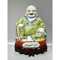 民国游隆盛造粉彩五子弥勒佛-雕塑瓷/瓷雕-7788旧书网