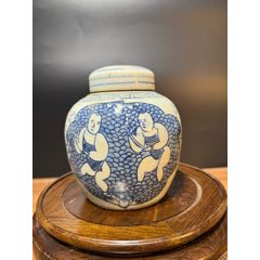 清代康熙时期青花「十二花神」小赏瓶_青花瓷_玩古怡情【7788文玩】