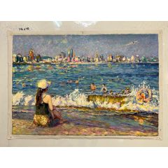 金色的秋天_油画原画_雅园纸品【7788红宝书】