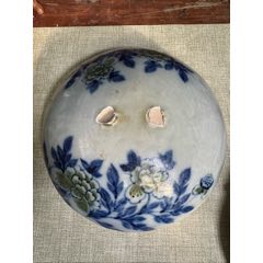 清代缠枝花青花茶壶（标本出）盖子非原装_青花瓷_御泓轩古玩玉器【7788