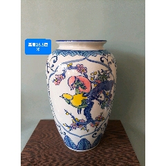 中国景德鎮 粉彩 茶入 煎茶道具 七十年代物 中国景德鎮 粉彩 茶入 煎茶