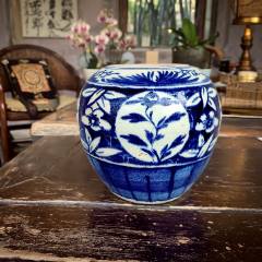 一拍堂清朝顺治康熙青花瓷器罗汉炉景德镇古董香炉老古玩收藏真品双狮戏