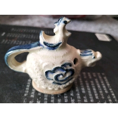 青花点彩水滴-水盂/砚滴-7788葫芦画