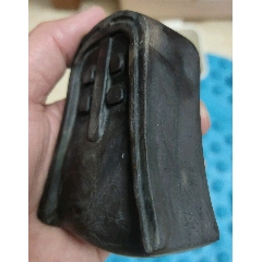 几十年前的正宗大西洞随形精品老坑端砚台_端砚_大秦典藏【7788旧书网】