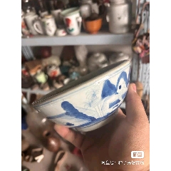 中国　香合　清朝時代　青華 C 清朝の最盛期・康熙帝時代の青花(染付)の香炉(17〜18世紀)株式会社