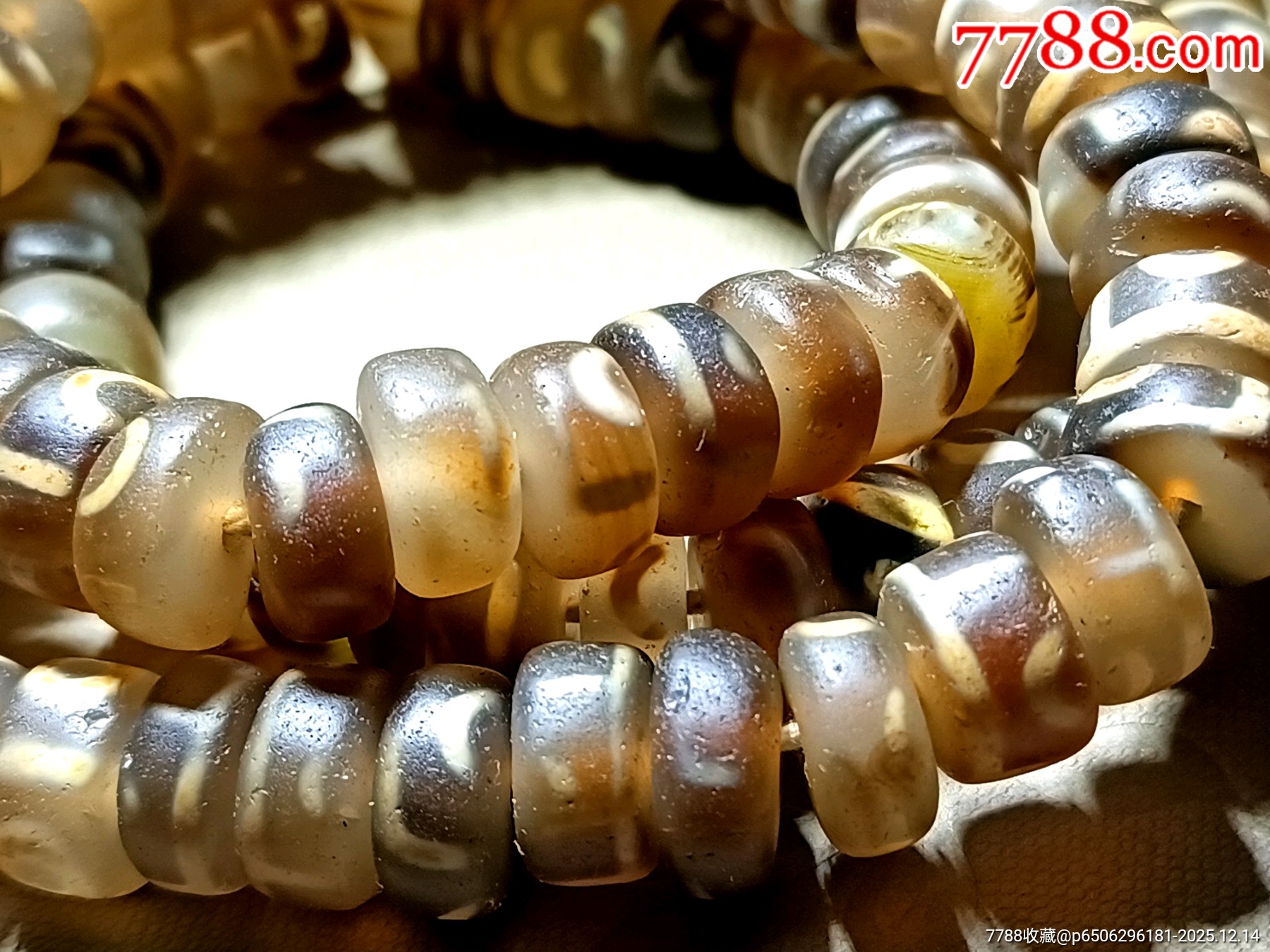 一線收得！稀少！藏傳瑪瑙佛珠108顆，天珠，如圖，低價(jià)處理！_價(jià)格200元_第3張_7788收藏__收藏?zé)峋€