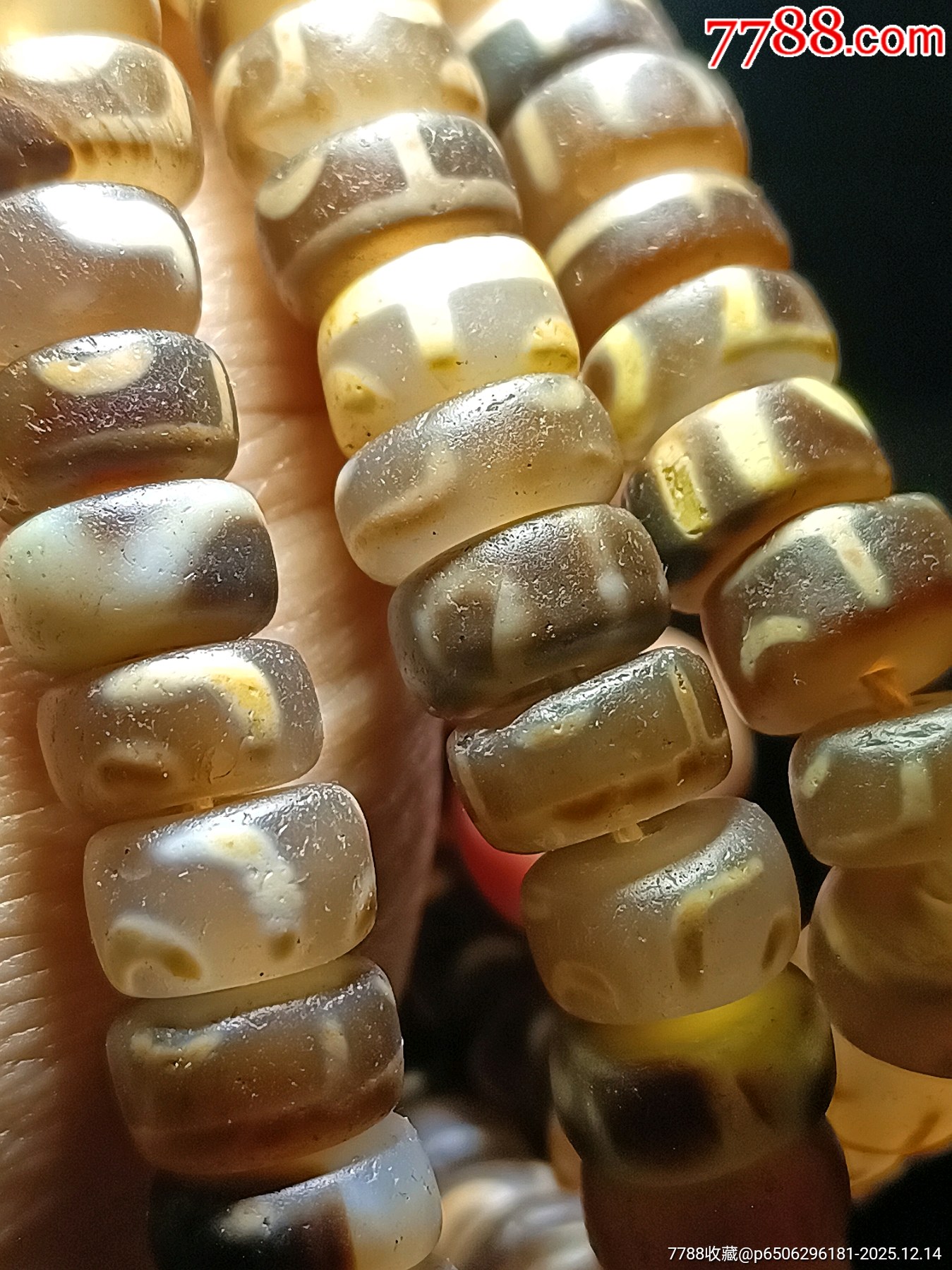 一線收得！稀少！藏傳瑪瑙佛珠108顆，天珠，如圖，低價(jià)處理！_價(jià)格200元_第6張_7788收藏__收藏?zé)峋€