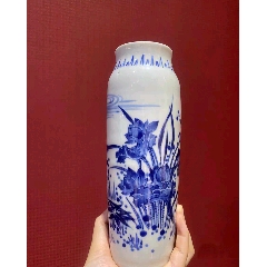 清代青花双龙戏珠纹大香炉，-青花瓷-7788旧书网