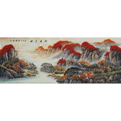 著名畫家喻偉手繪真跡！鴻運千秋-￥560 元_山水國畫原作_7788網