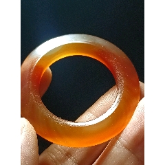 放漏！一線收得！創(chuàng)匯期老瑪瑙三才環(huán)，手工，如圖天然，低價(jià)處理！