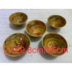 567絞胎釉老茶盞全套5只?？趶?.8公分、高5公分。全品相無(wú)磕碰破損、釉色黃潤(rùn)-￥138 元_茶杯/茶盅/茶盞_7788網(wǎng)