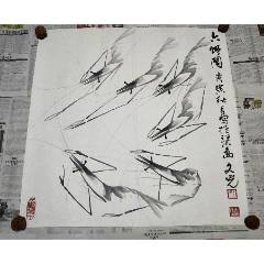 中國(guó)美協(xié)書(shū)畫(huà)名家張文光精美大寫(xiě)意畫(huà)作《六蝦圖》-￥4,800 元_花鳥(niǎo)國(guó)畫(huà)原作_7788網(wǎng)