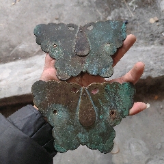 清，老銅蝠蝶-￥150 元_銅雜件_7788網(wǎng)