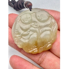 和田玉【招財(cái)童子】掛件一個(gè)-￥230 元_和田玉_7788網(wǎng)