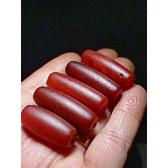 天然北紅瑪瑙勒子六顆