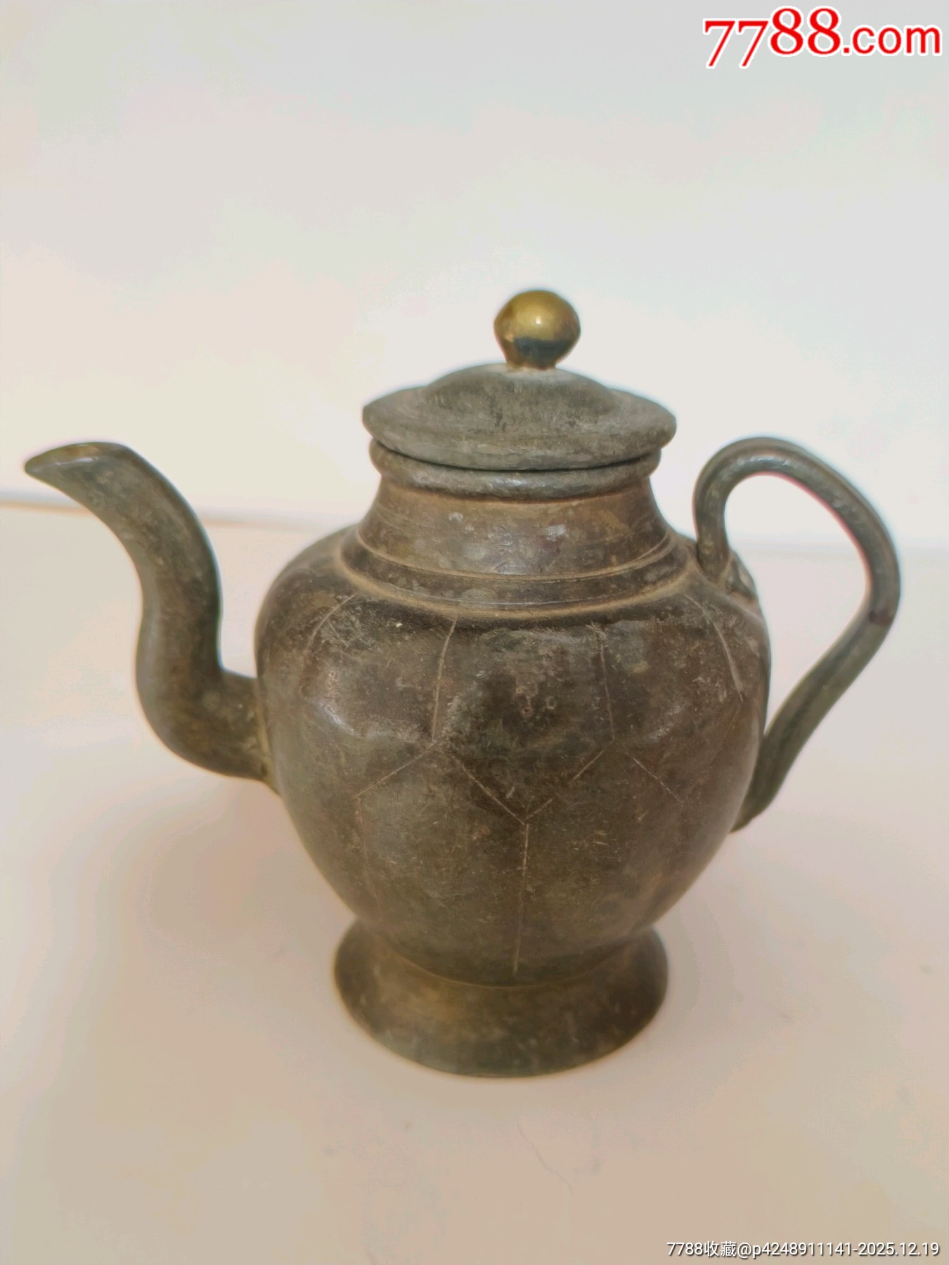 清代老锡小酒壶-锡壶/锡器-7788红宝书