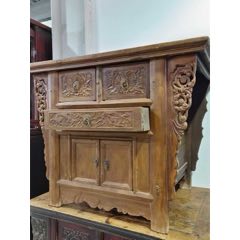 古董老黄花梨家具传世清代海南黄花梨独板平头案大条案明清家具_木桌/几