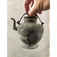 清代锡酒壶，完整，厚实，细节处理完美，大气美观，工好，包老保真